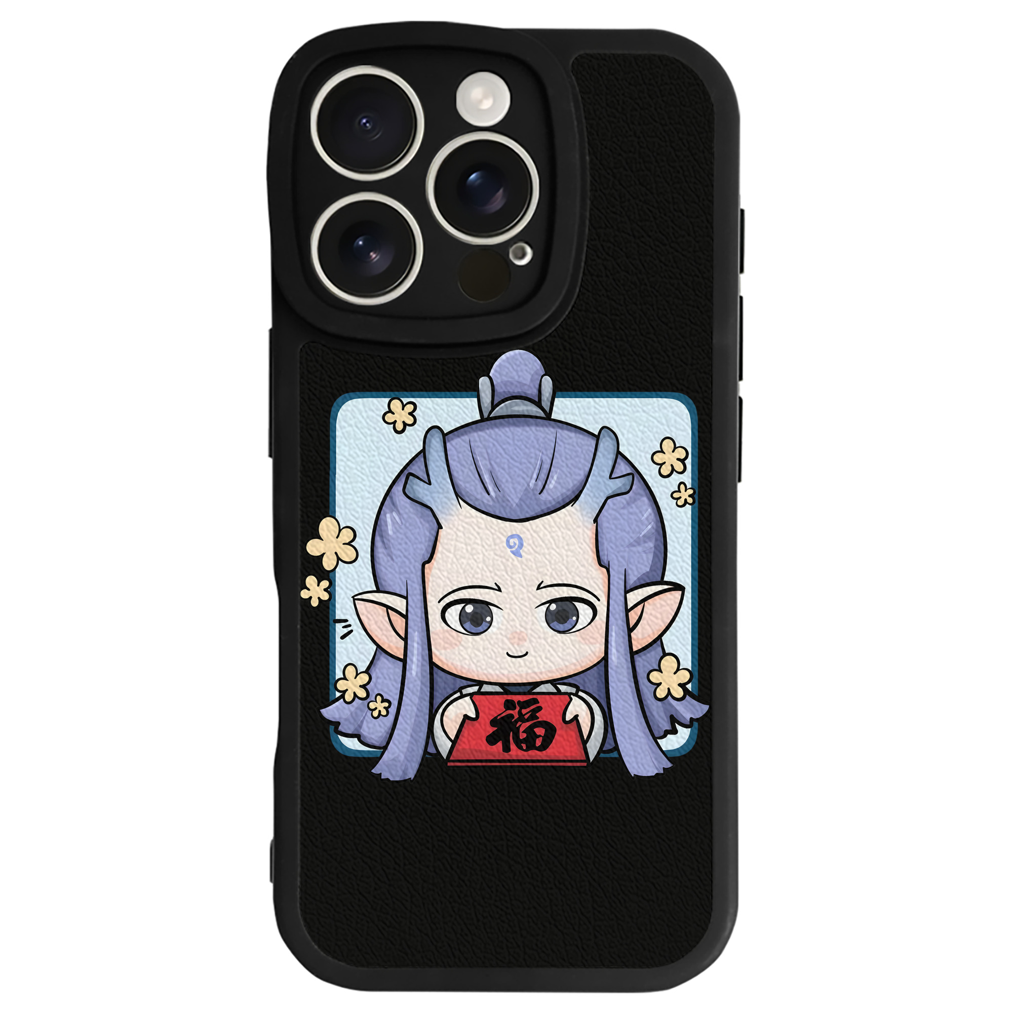 （画像用） Ne Zha 2 ナタ 魔童の大暴れ 【iPhone 16シリーズ対応】シリコンスマホケース（レザー調） 材質：シリコン